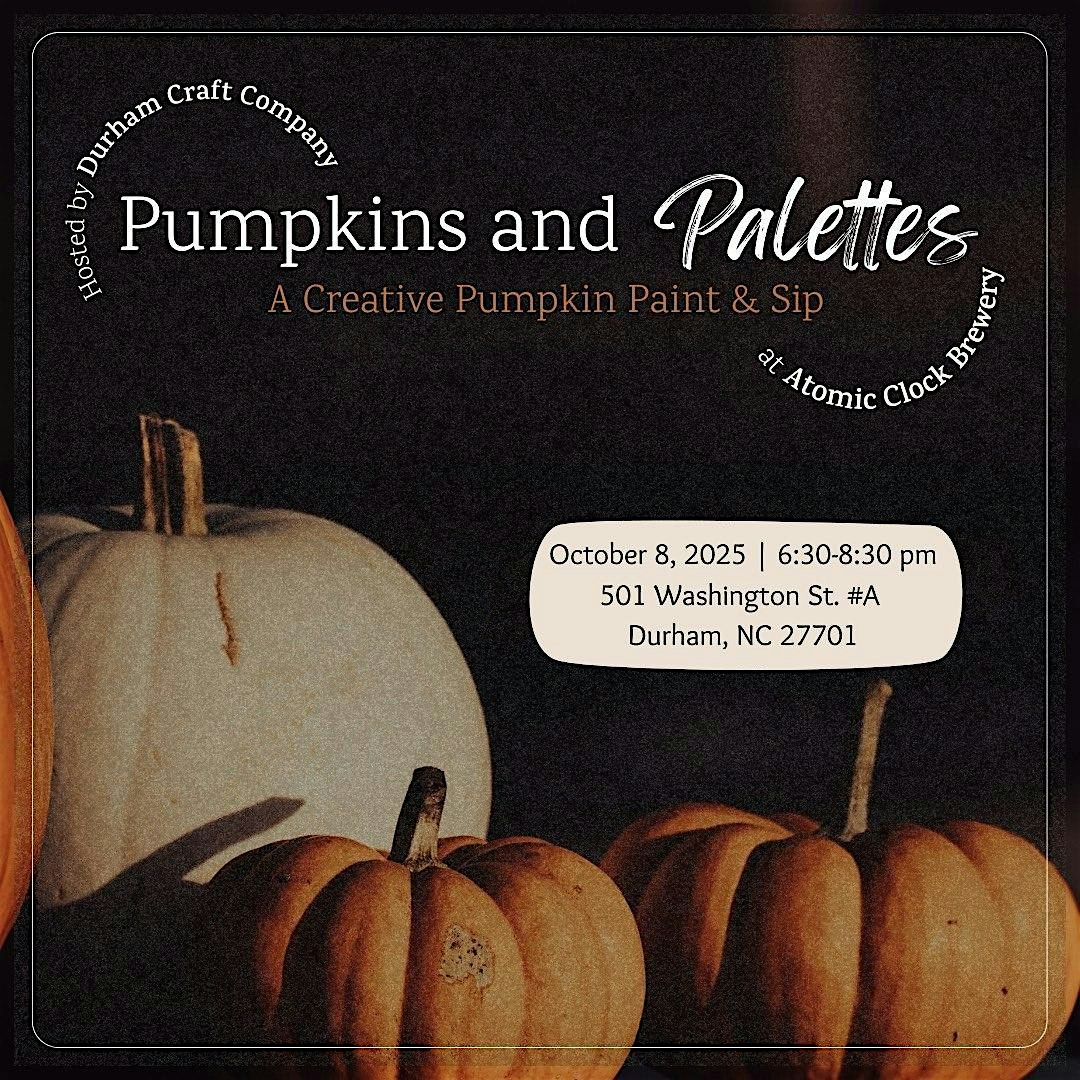 Pumpkins and Palettes: A Creative Paint & Sip