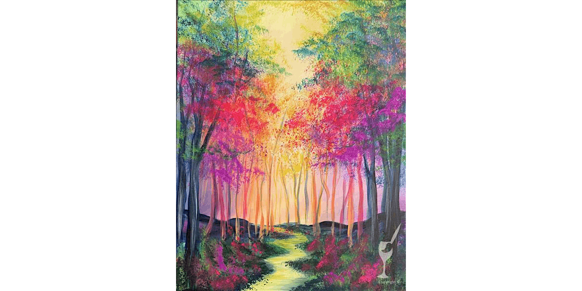 Glowing Forest Fantasy Scene - Paint and Sip in Houston | Classpop!\u2122