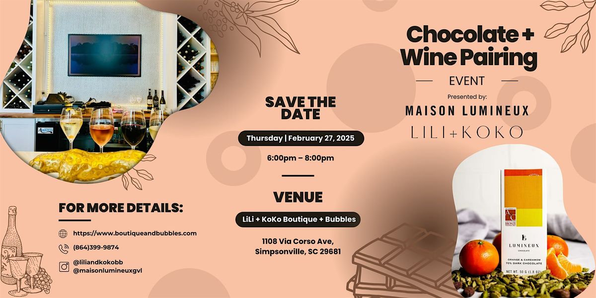 Chocolate + Wine Perfect Pairing Event