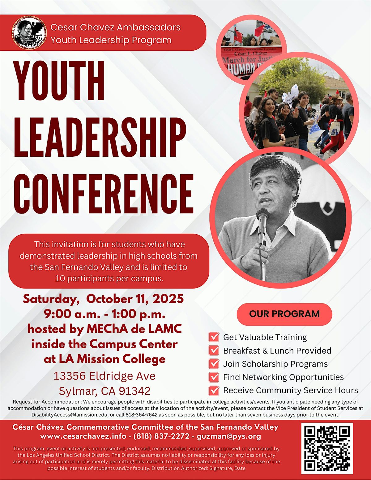 Cesar Chavez Youth Leadership Conference