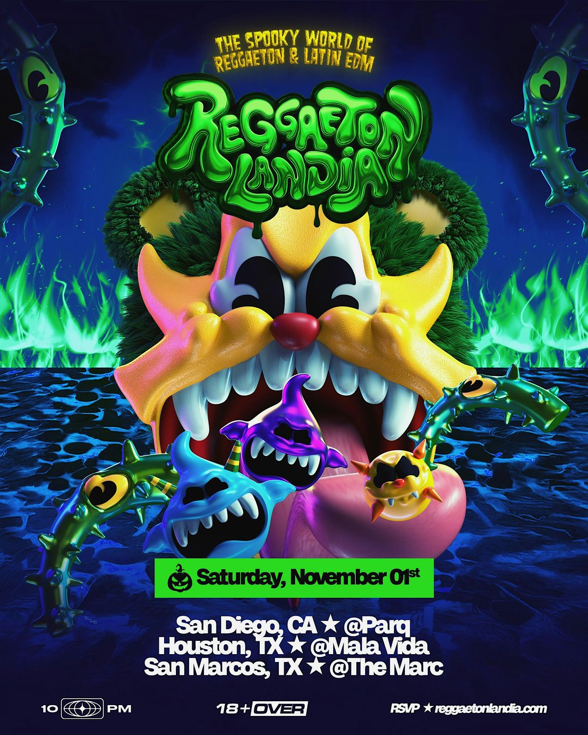 Reggaetonlandia Halloween Takeover San Marcos (21+)