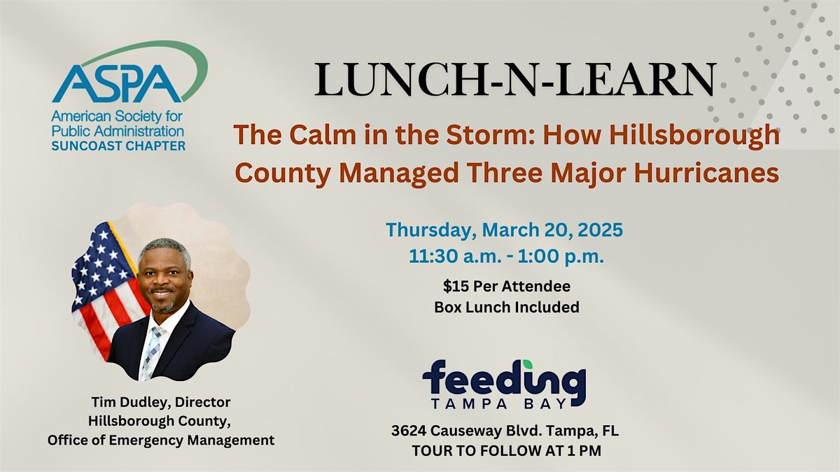 ASPA Suncoast Lunch-n-Learn -  The Calm in the Storm