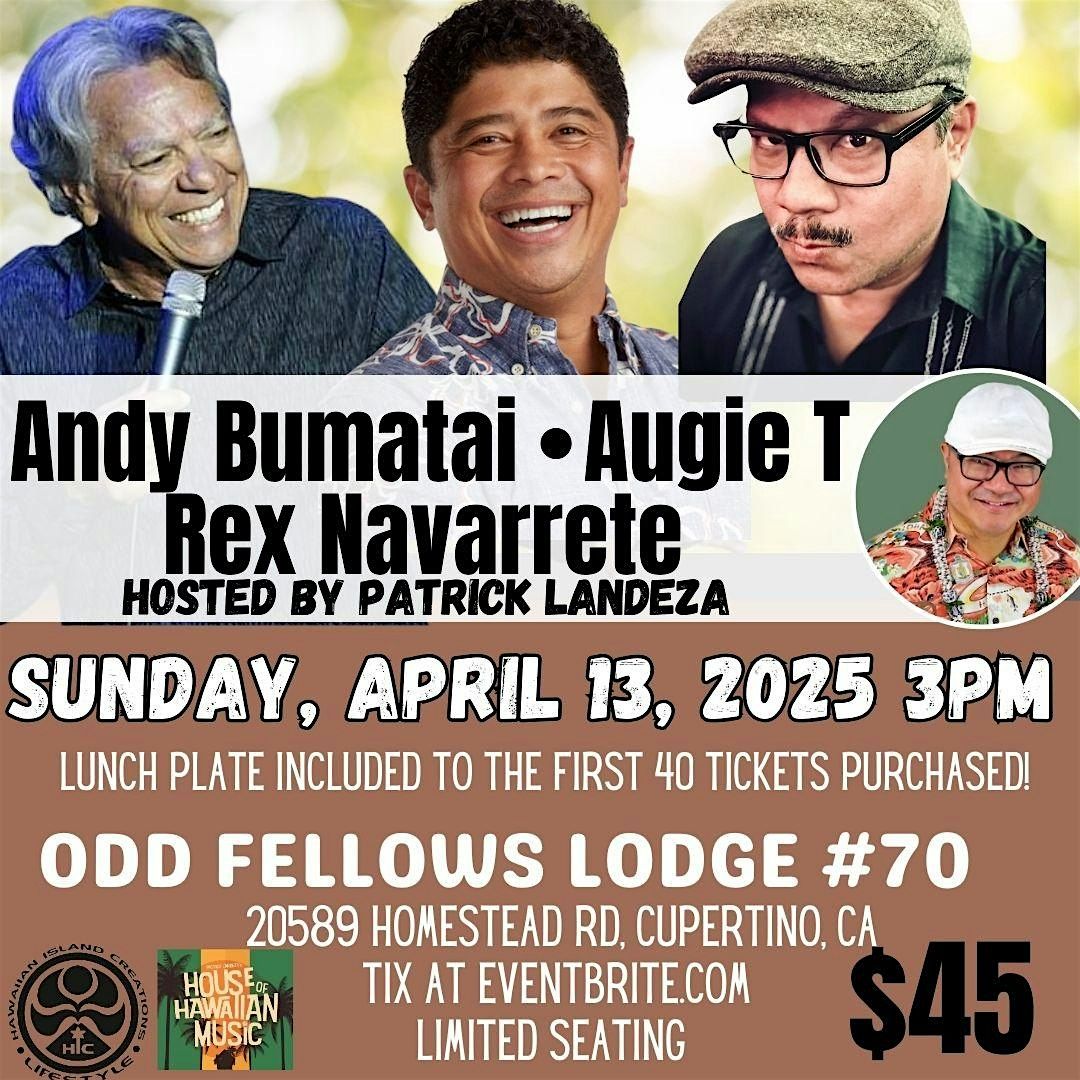 Hawaiian Comedy Jam featuring Andy Bumatai, Augie T, Rex Navarrete