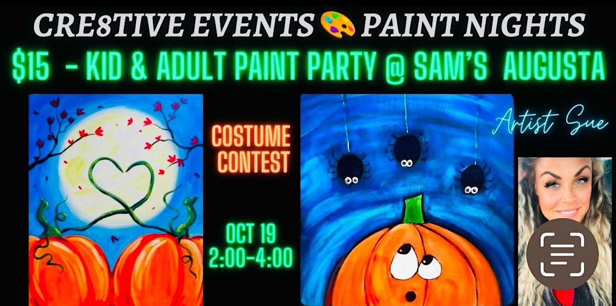 $15 Kiddos & Adults Paint Party - Sam\u2019s Italian AUGUSTA