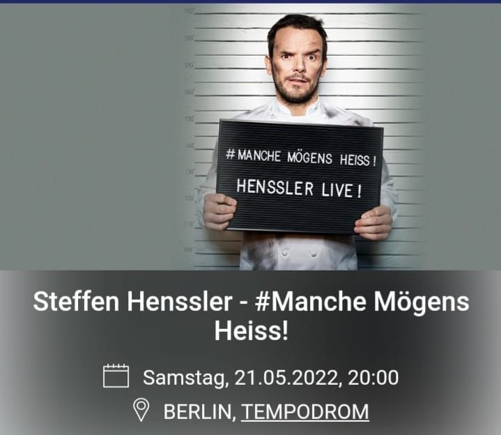 Steffen Henssler - #Manche M\u00f6gens Heiss! Henssler live!