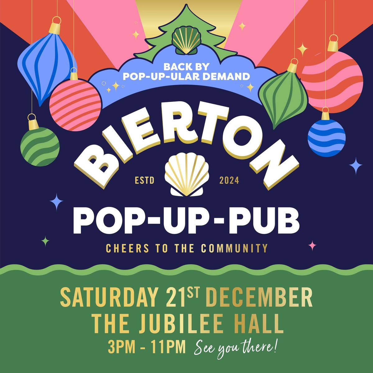 Bierton Pop-Up-Pub, Jubilee Hall - Sat 21 Dec 2024