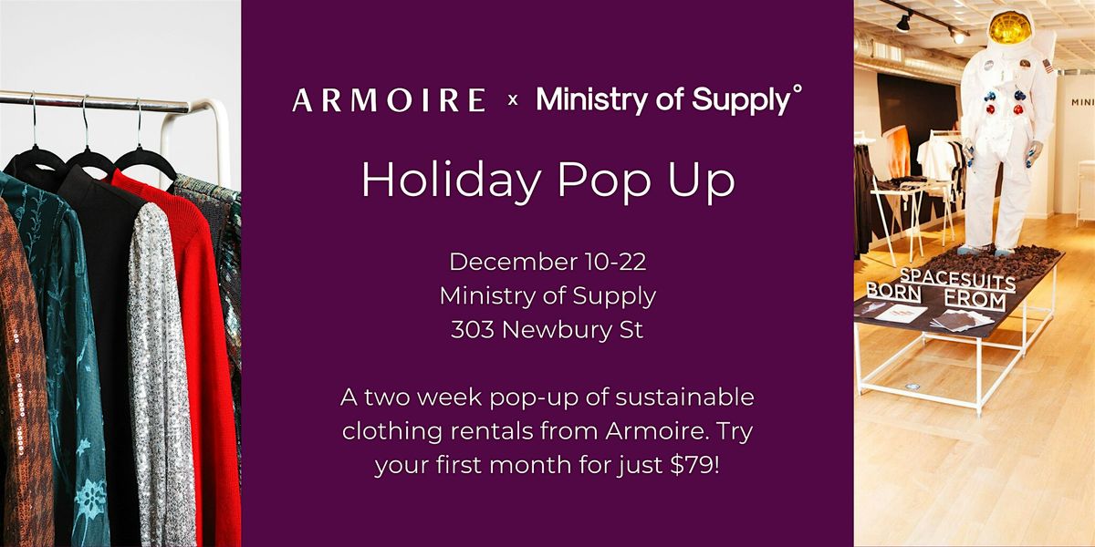 Armoire x Ministry of Supply Holiday Pop-Up