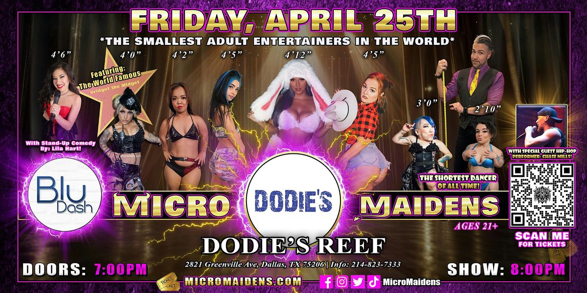 Dallas, TX - Micro Maidens Dwarf Dancers @Dodies Reef