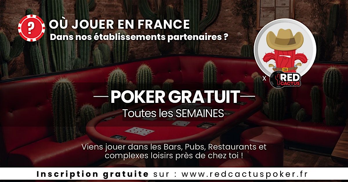 Soir\u00e9e RedCactus Poker X Awen Brew Pub \u00e0 VANNES (56)