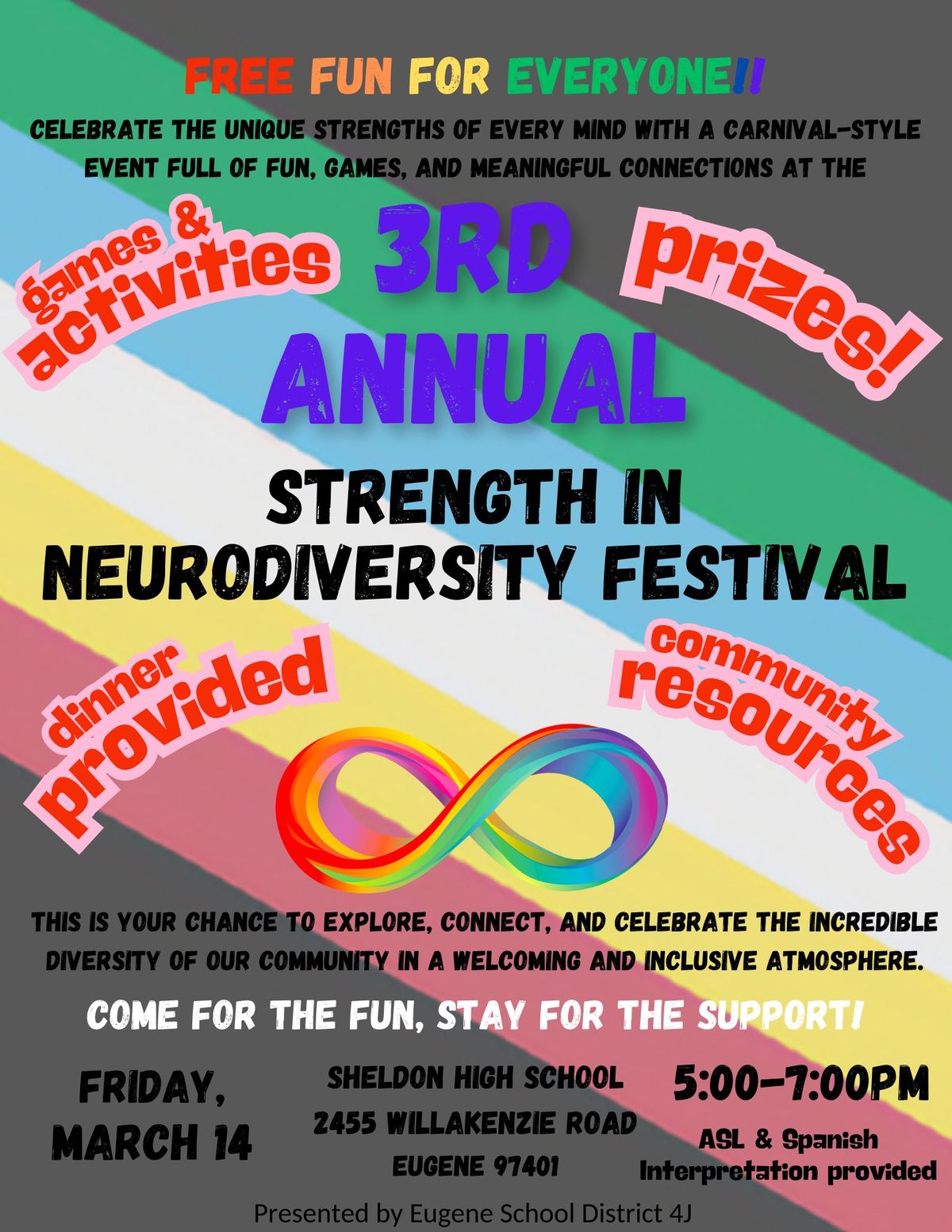 Eugene School District 4J's 3rd Annual Strength in Neurodiversity Festival