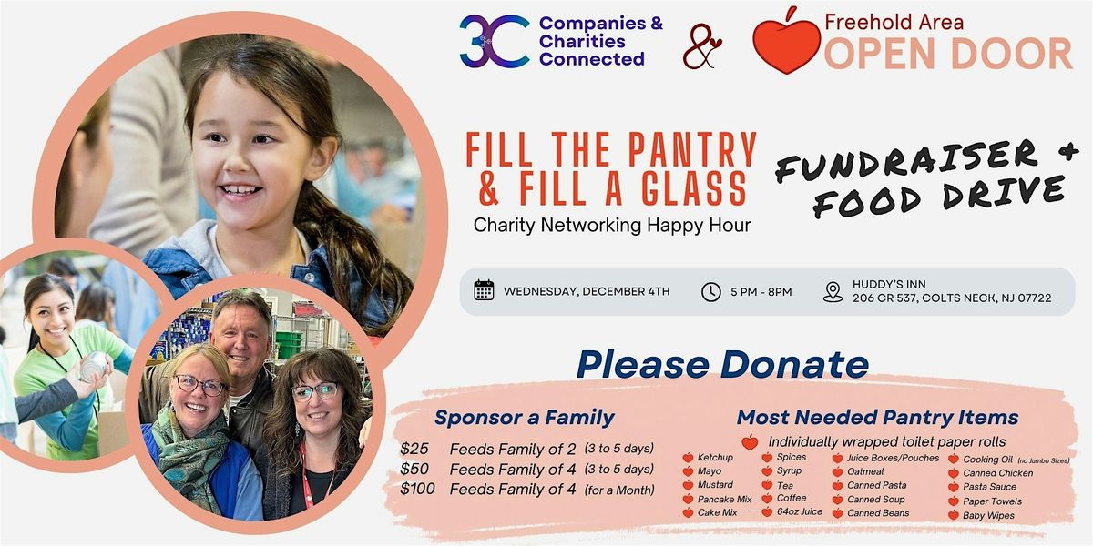 Fill The Pantry & Fill A Glass: Charity Networking Happy Hour