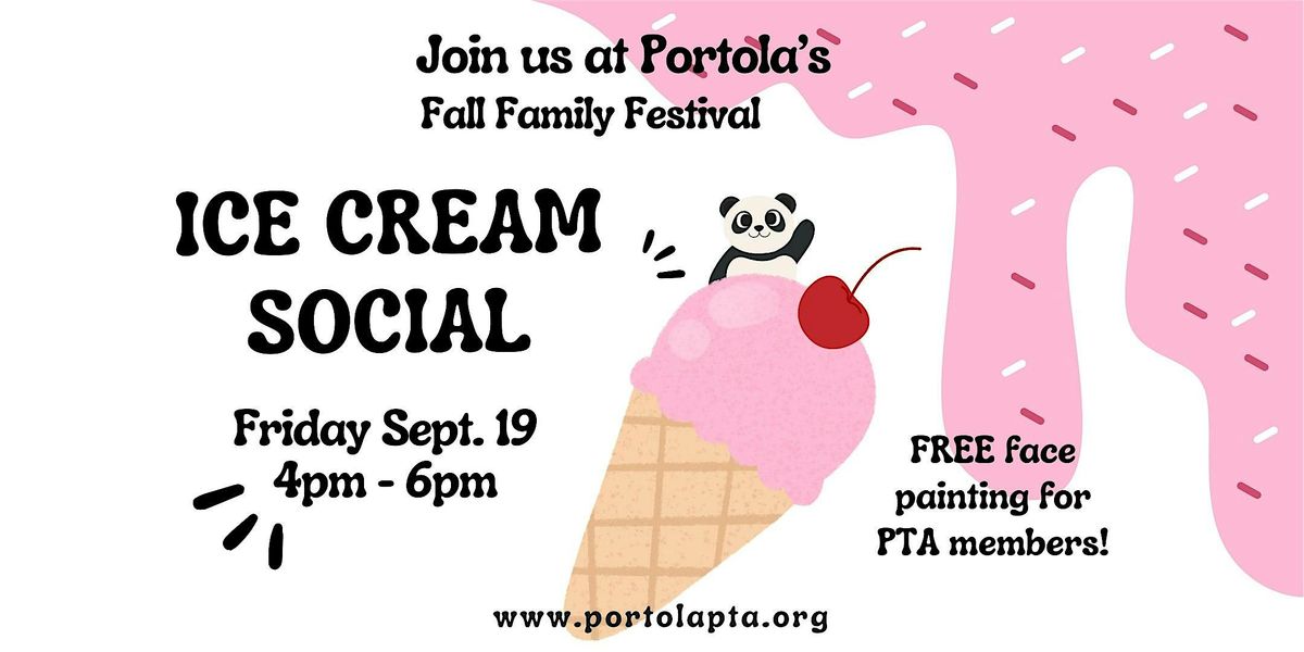 Portola's Back to School Ice Cream Social