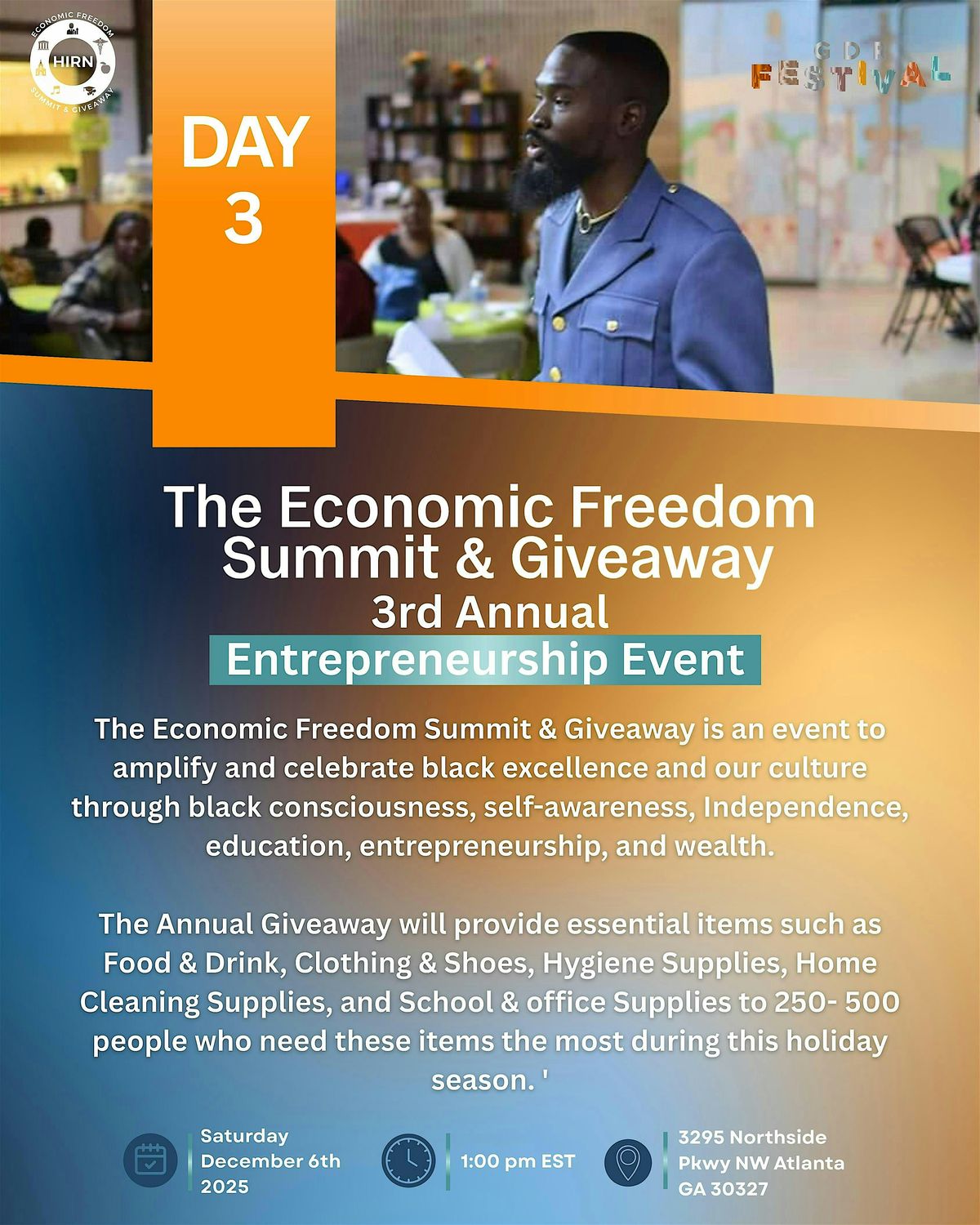 3rd Annual Economic Freedom Summit & Giveaway | The GDR Festival