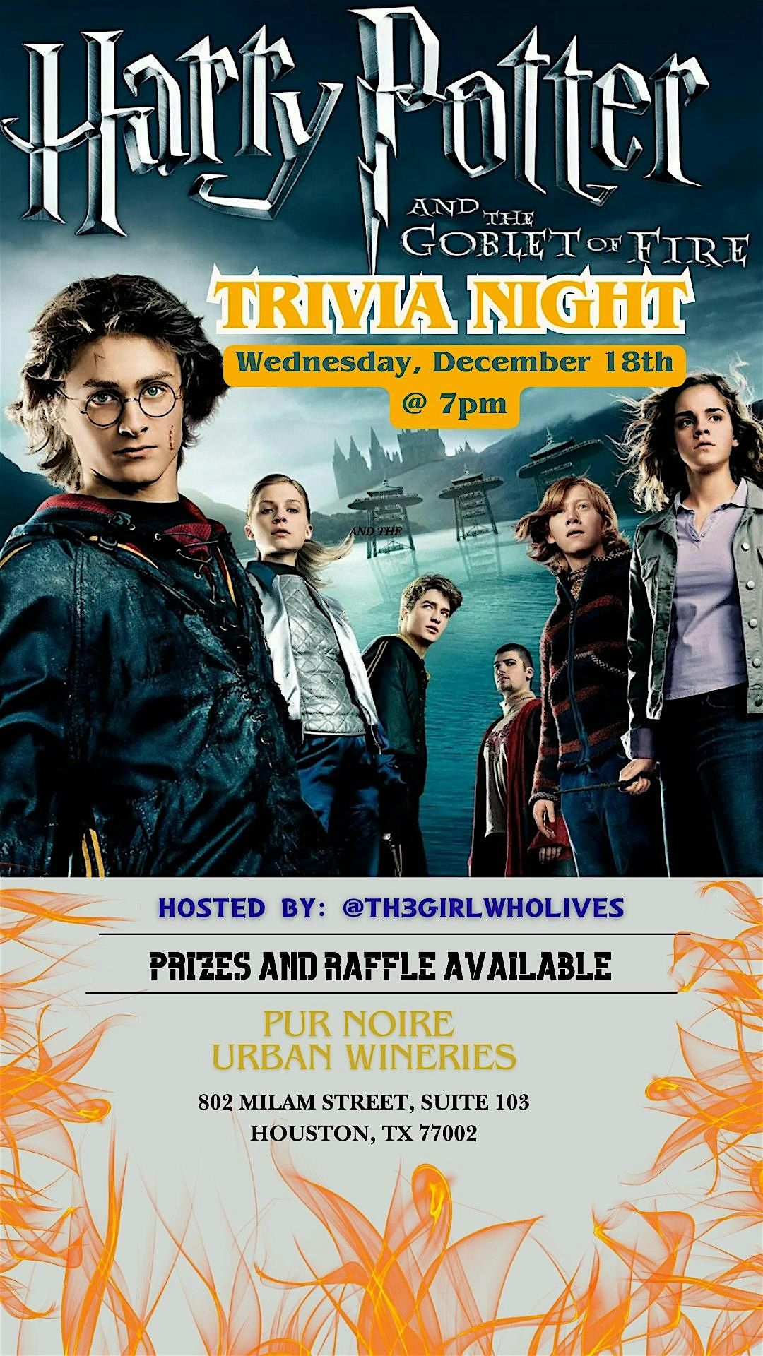 Harry Potter Goblet of Fire Trivia Night x Th3 Girl Who Lives