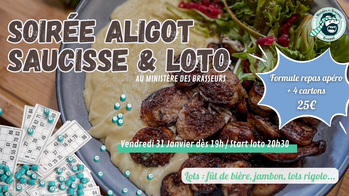 Soir\u00e9e aligot saucisse & loto au Minist\u00e8re des Brasseurs ! 