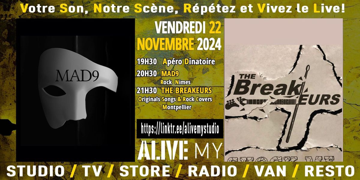 MAD9 - The Breakeurs - Soir\u00e9e NOTYOURLIVE