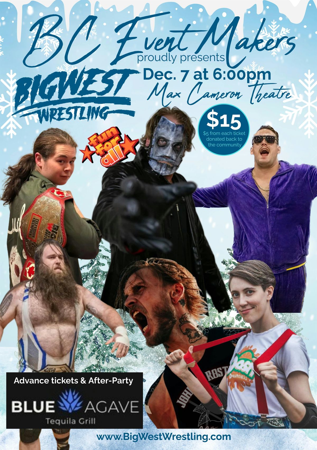 BC Event Makers & Big West Wrestling present COASTAL CHRISTMAS CHAOS!