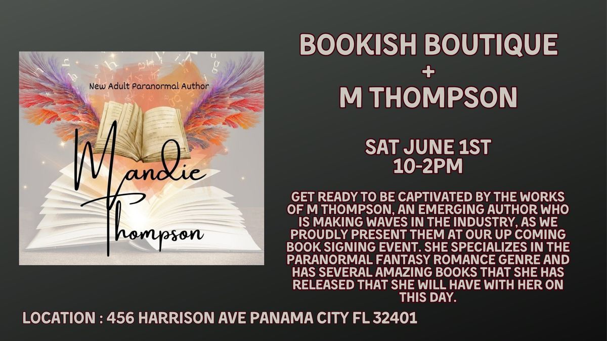 Book Signing with M Thompson!