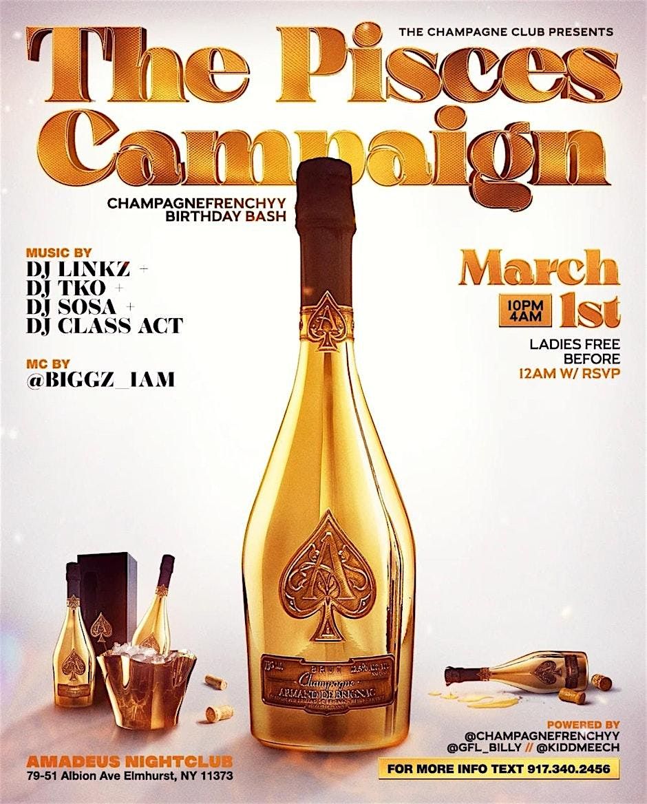 Saturday March 1st 2025 : The Pices Campaign at Amadeus Nightclub