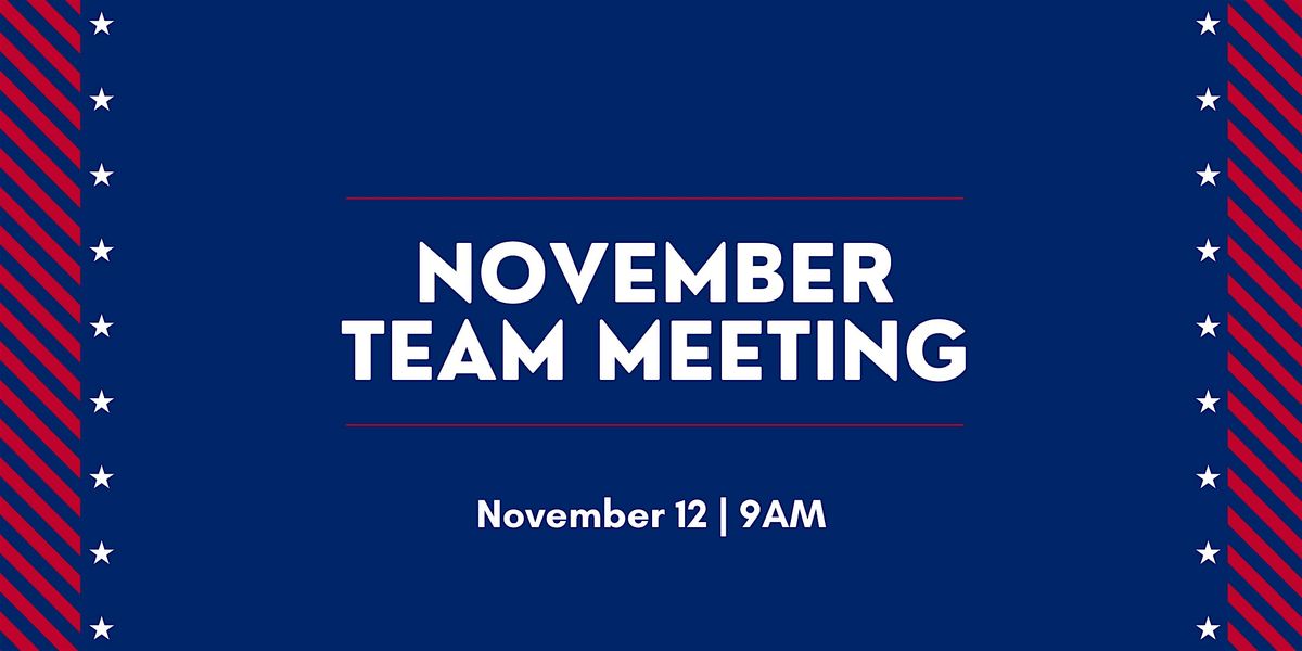 November Team Meeting