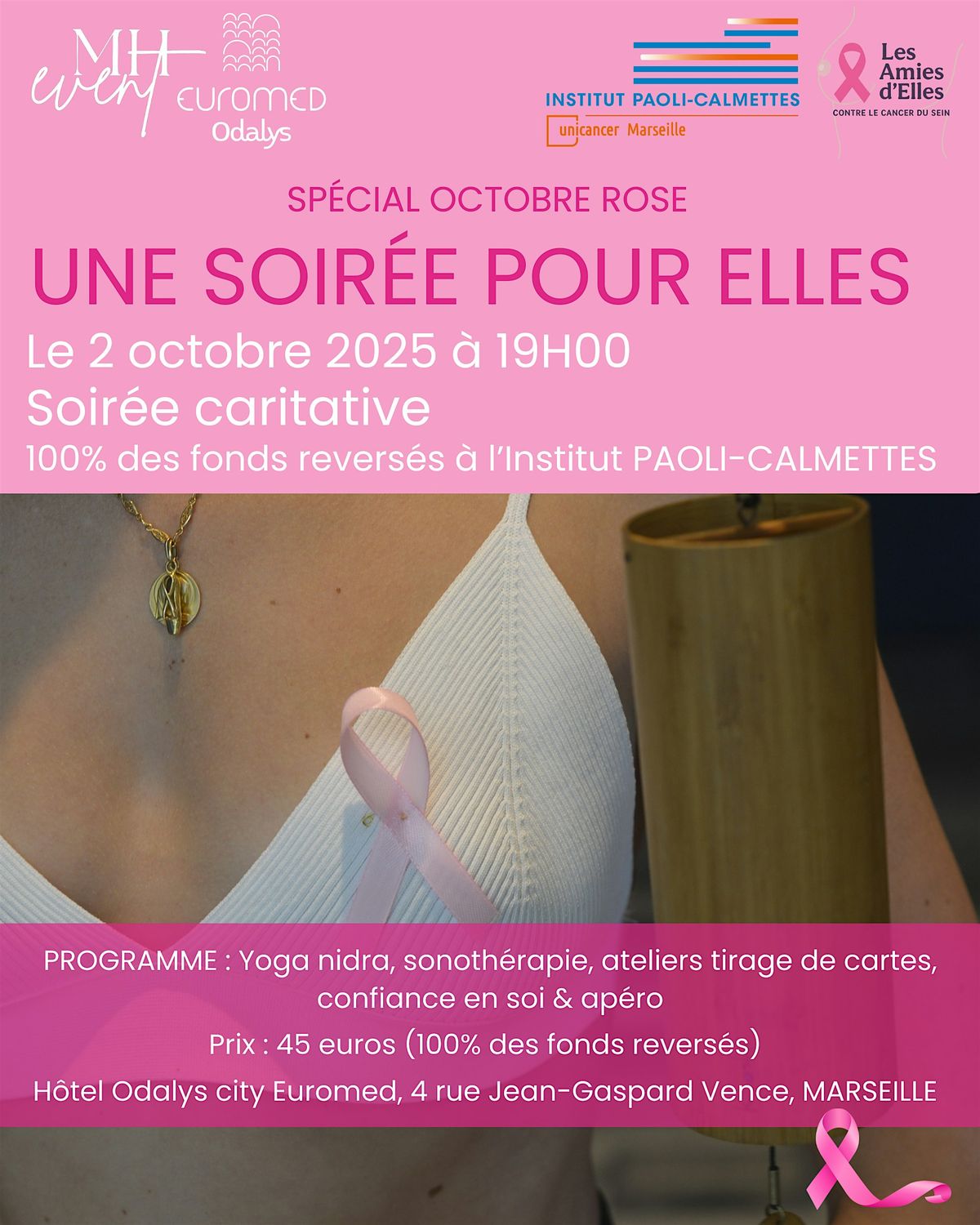 Soir\u00e9e caritative octobre rose