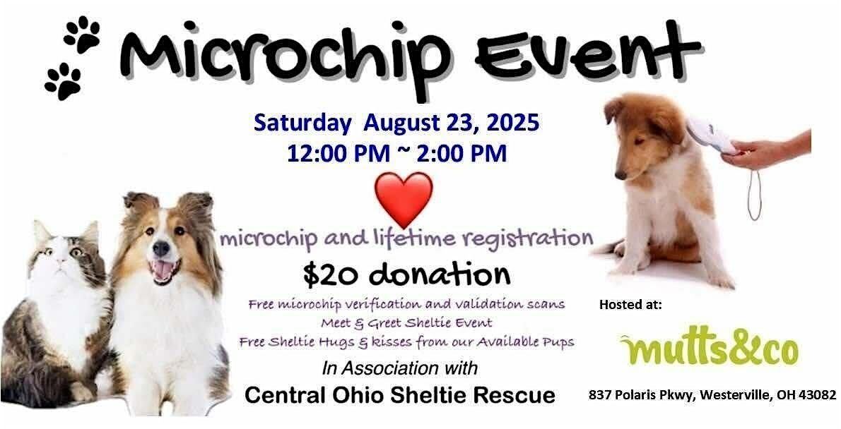 Microchip Event with Central Ohio Sheltie Rescue (Westerville)