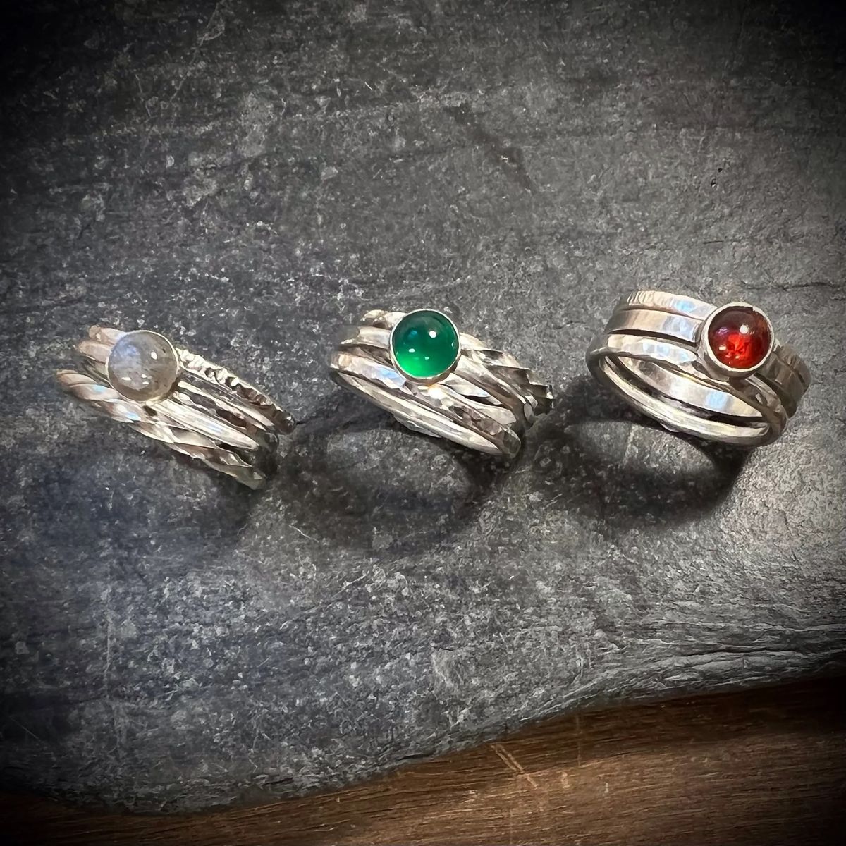 Stacking Rings with Cabochon Gemstone Workshop - Thursday 7th November 9:30am-1:30pm \u00a372