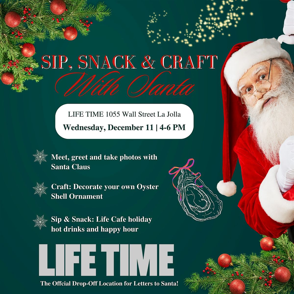 Sip, Snack & Craft with Santa