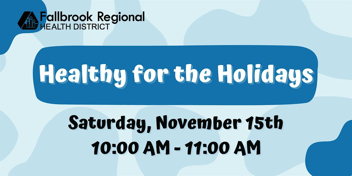 Healthy for the Holidays