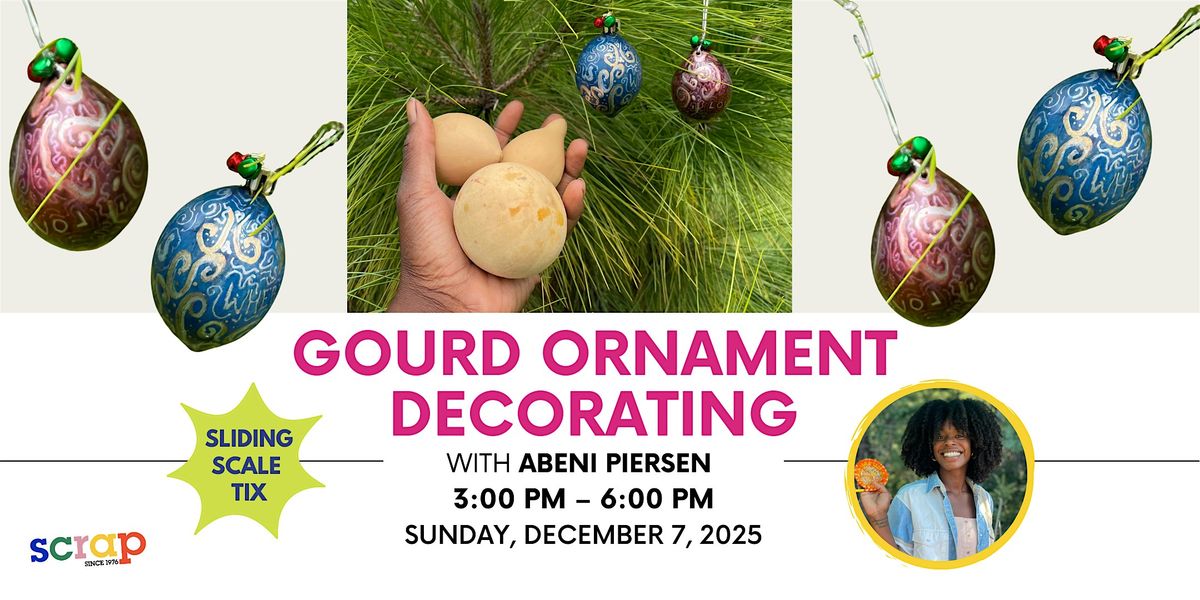 Gourd Ornament Decorating with Abeni Piersen