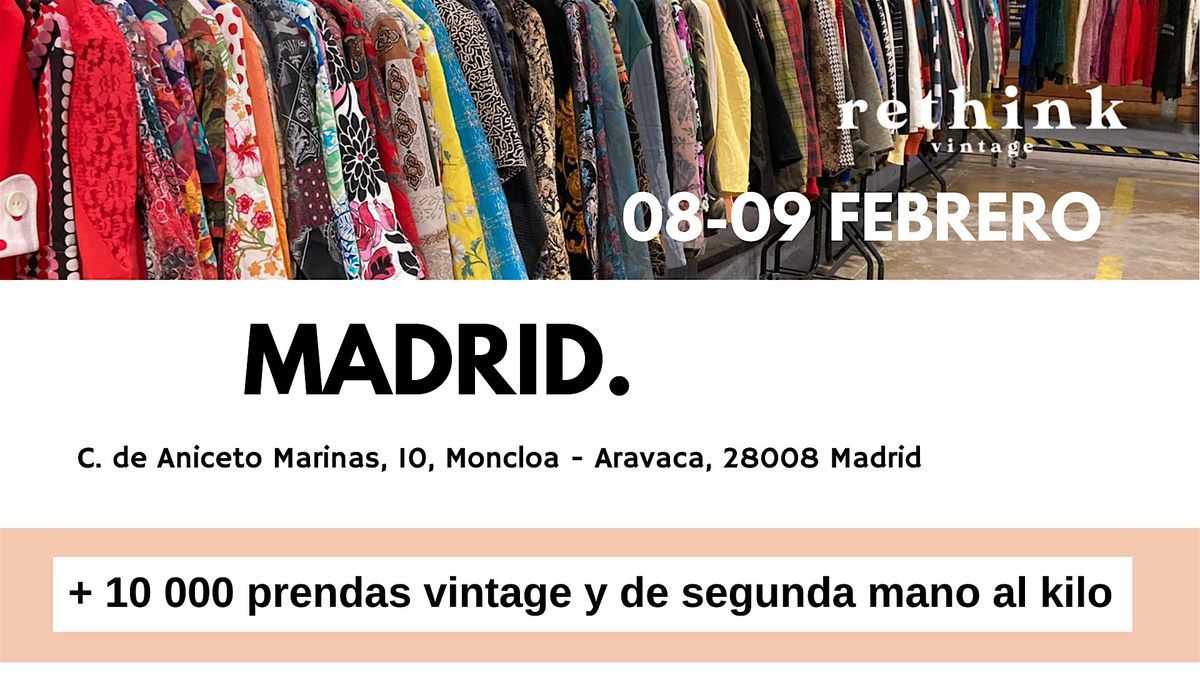 Mercado de ropa vintage al peso - Madrid