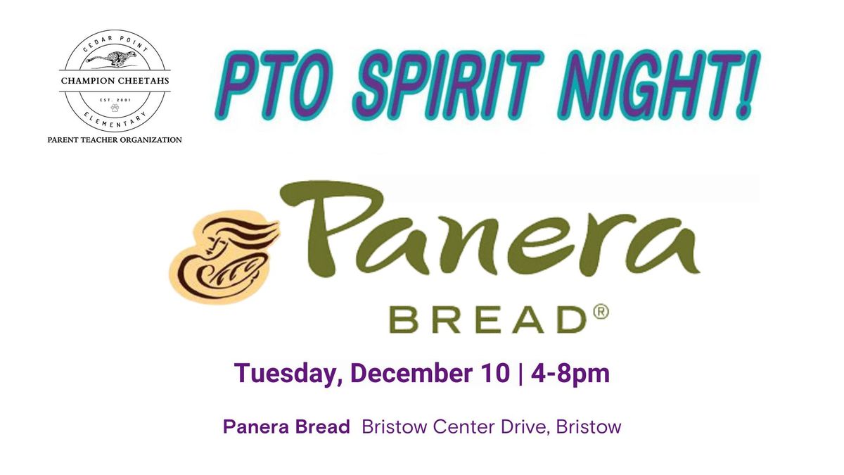 PTO Spirit Night - Panera Bread