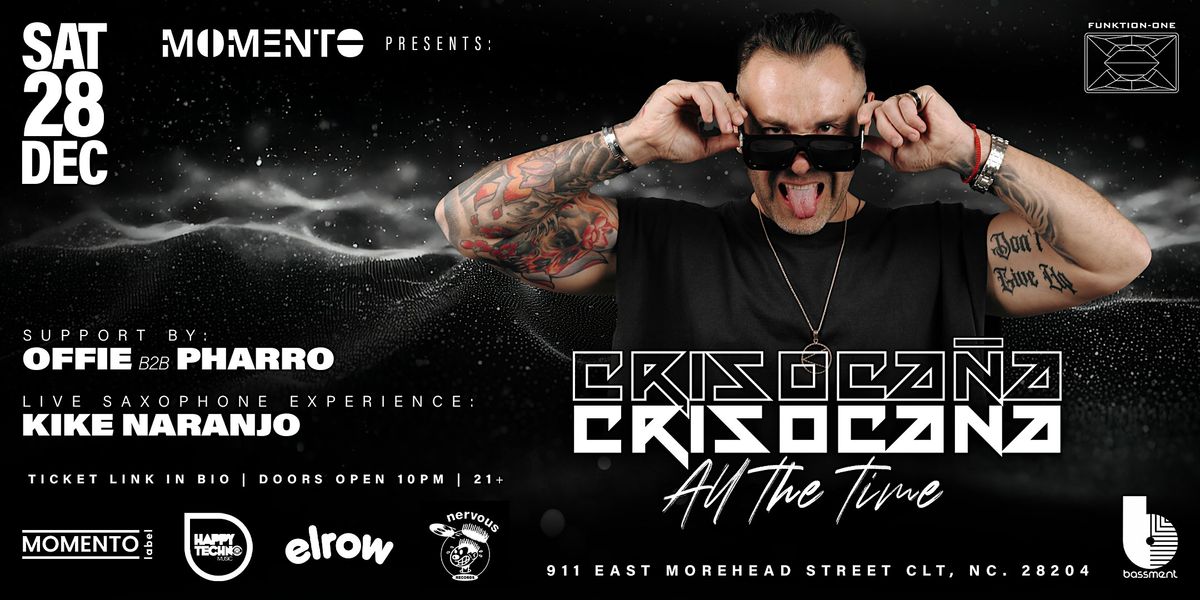 MOMENTO presents CRIS OCA\u00d1A at BASSMENT