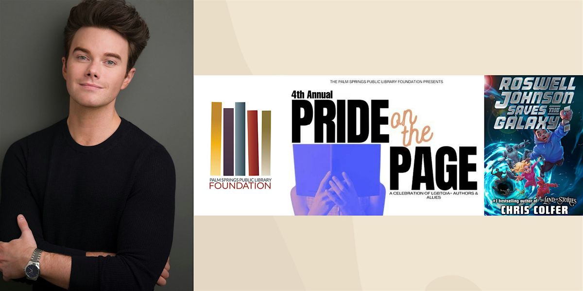 Pride on the Page  2025 Presents: Chris Colfer