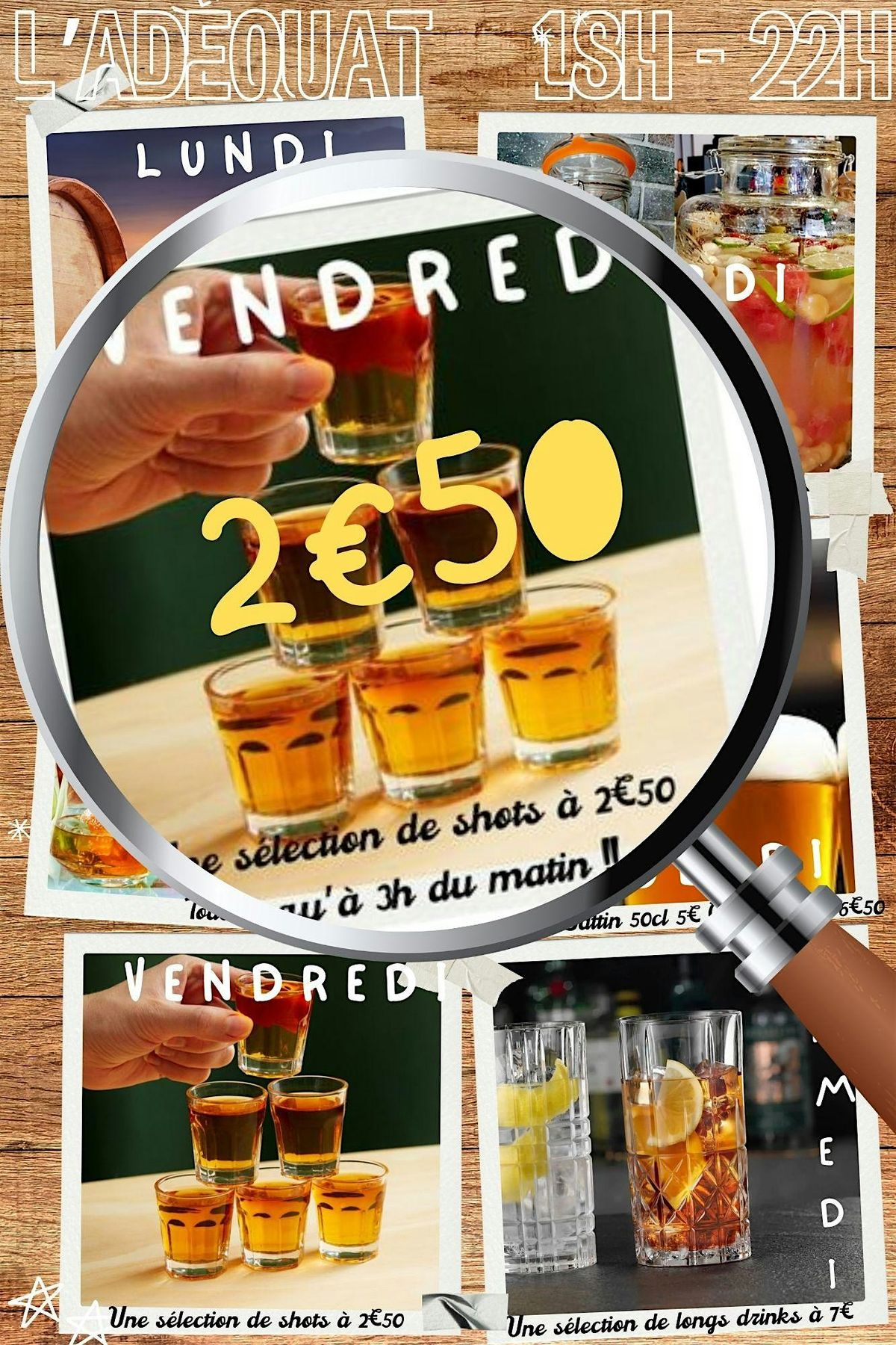 Soir\u00e9e Shots \u00e0 2,50\u20ac Toute la Nuit !