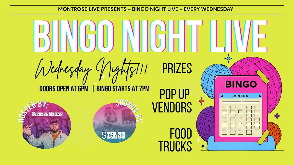 Bingo Night at Montrose Live