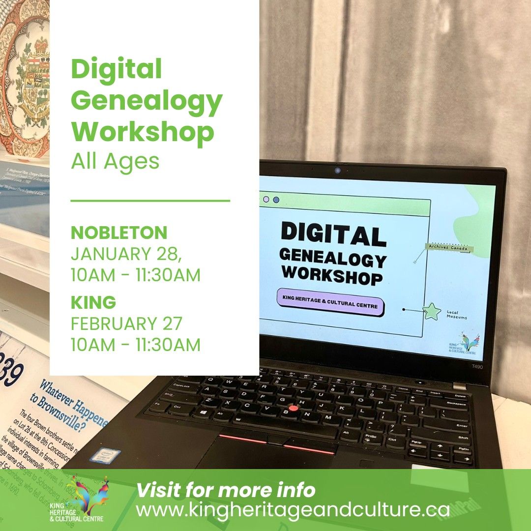 Digital Genealogy Workshop: King City