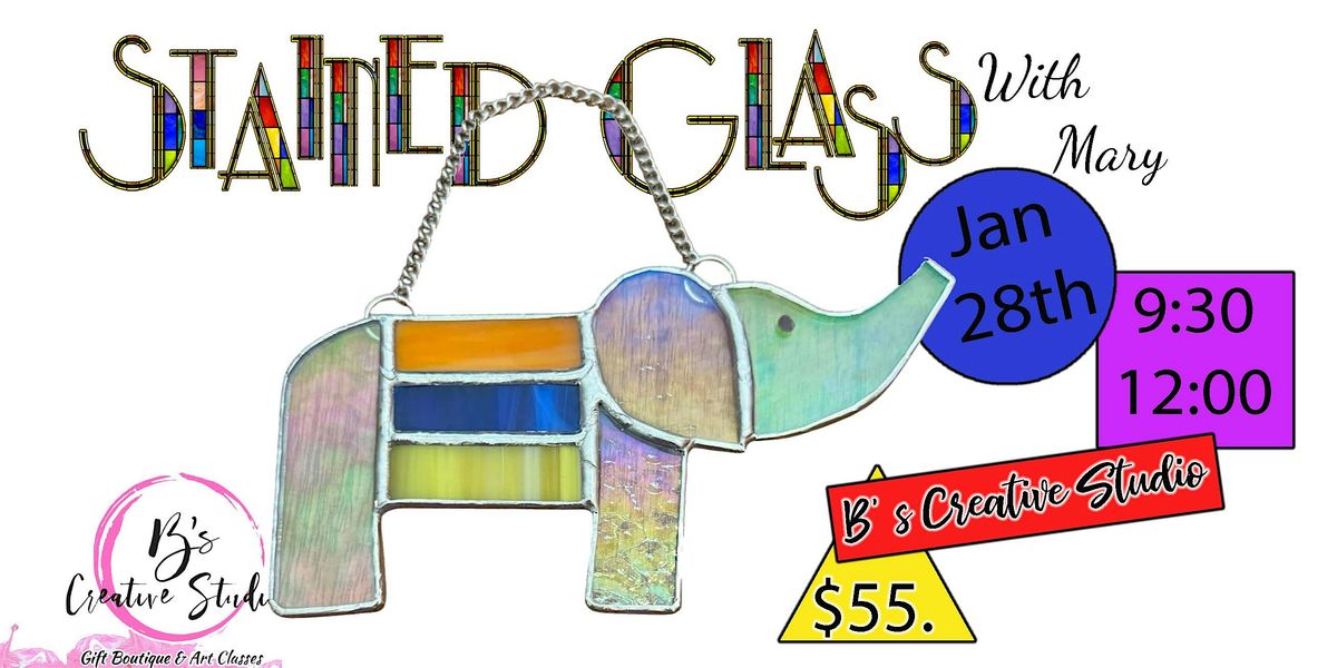 Stained Glass Elephant