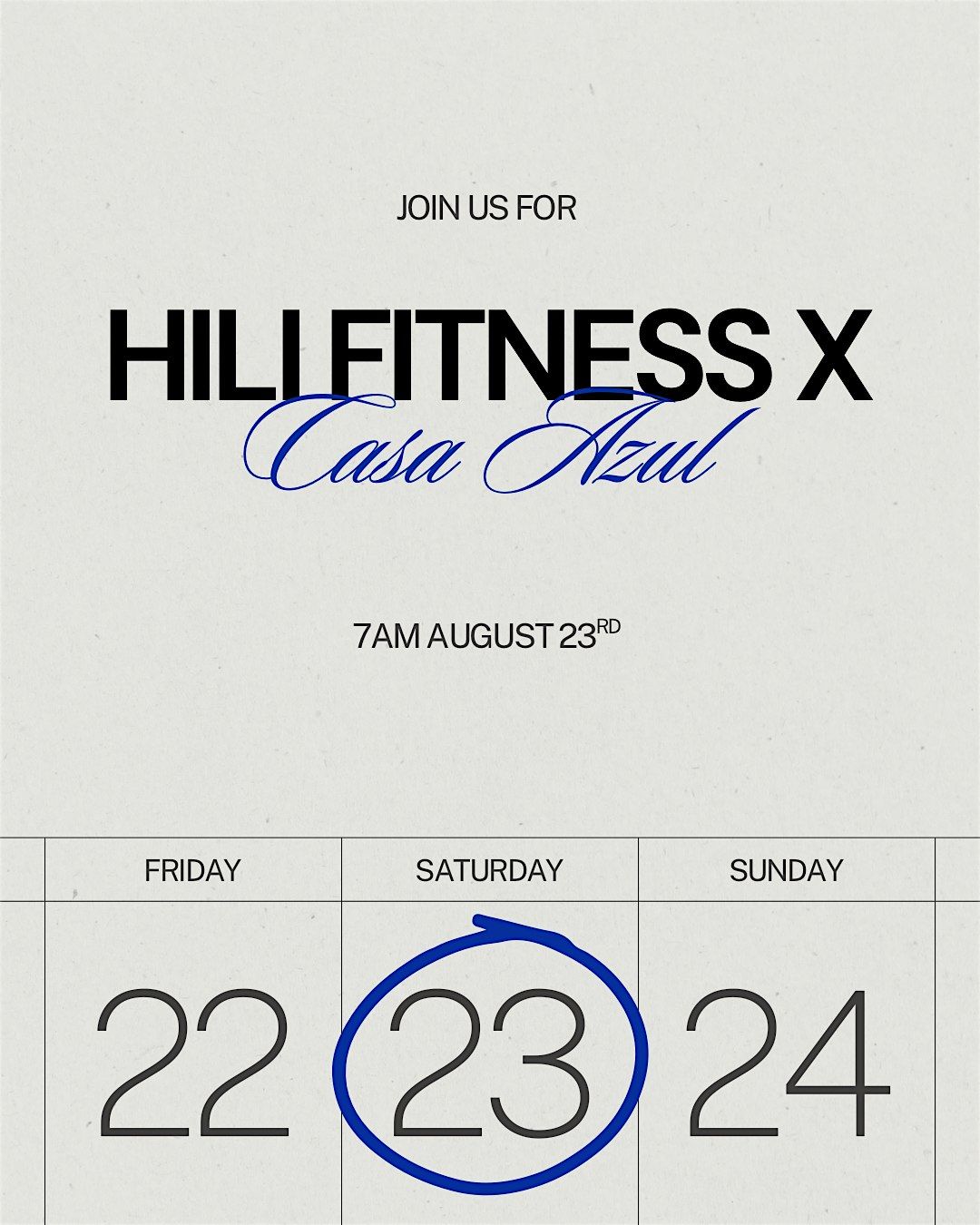HILI FITNESS X CASA AZUL