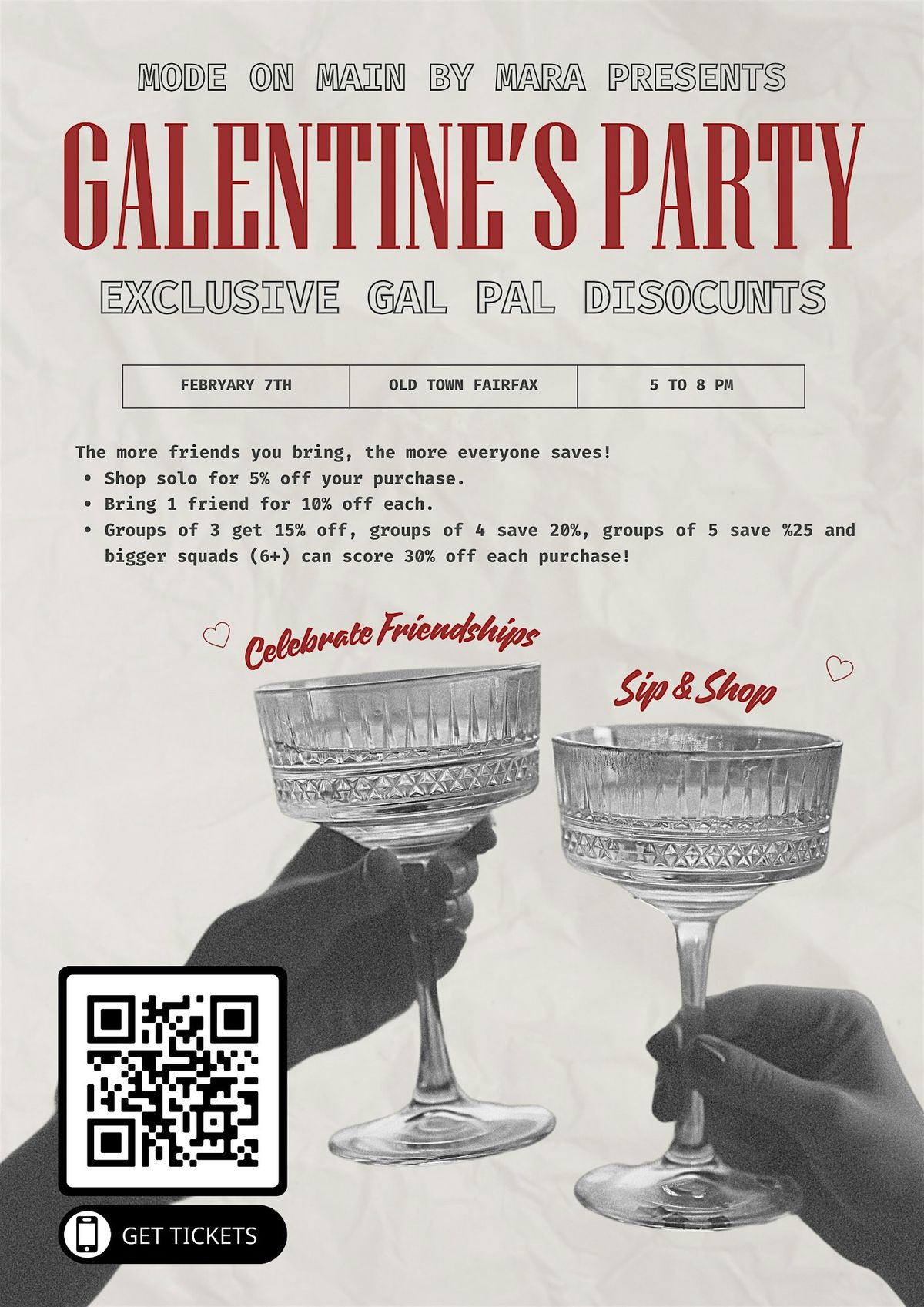 Galentine\u2019s Night Out: Sip and Shop in Fairfax