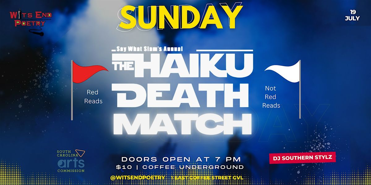 Haiku Death Match at Coffee Underground