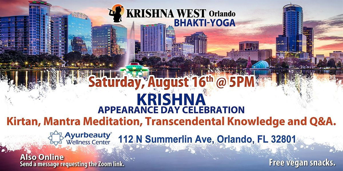 KRISHNA! Appearance Day Celebration