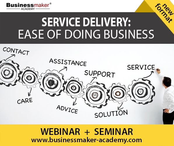 Live Seminar: Service Delivery: Ease of Doing Business