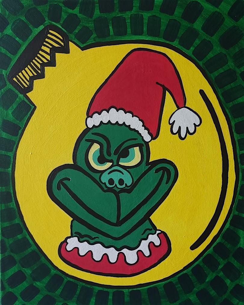 Grinch Ornament Paint and Sip Painting paint and sip Embrace the fun