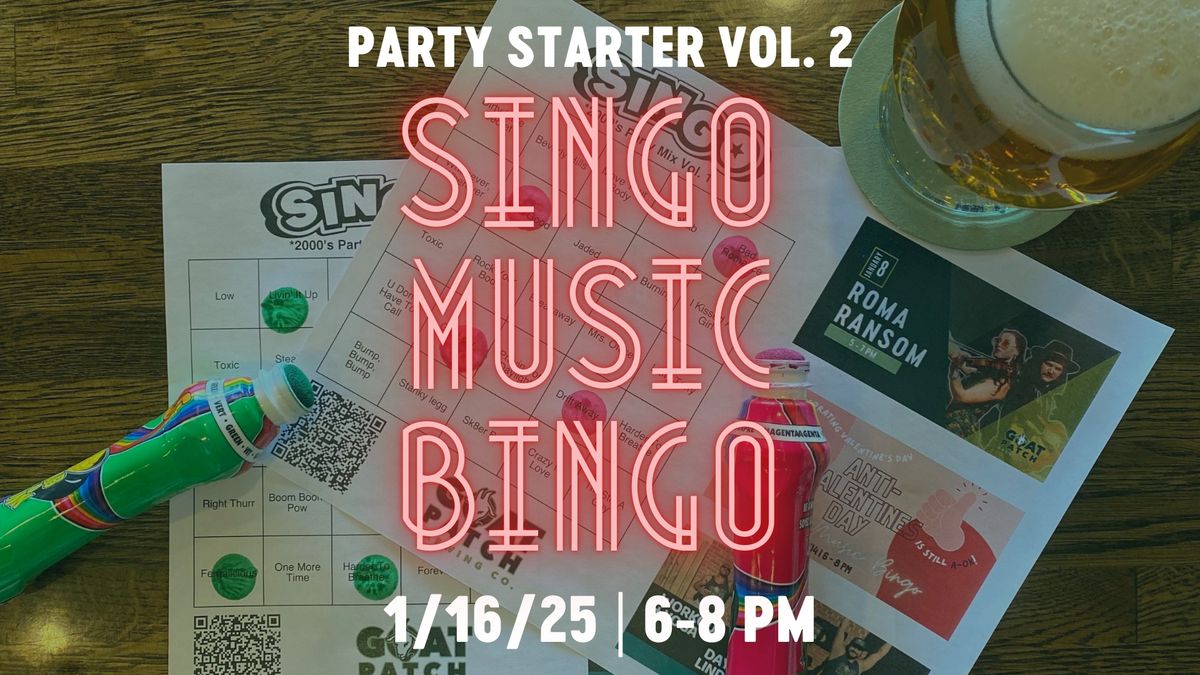 Singo Music Bingo: Party Starter Vol. 2