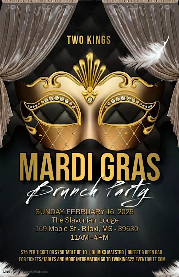 TWO KINGS MARDI GRAS BRUNCH PARTY '25