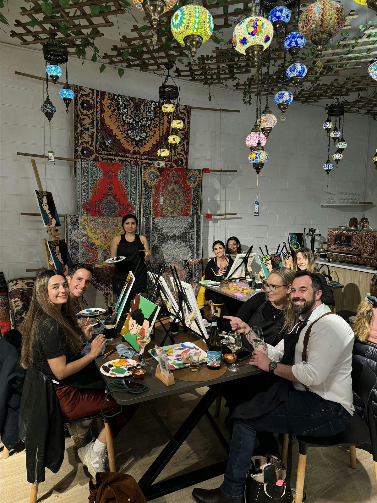 Paint and Sip Classes Melbourne : Acrylic Art, Canvas & Wine Fun