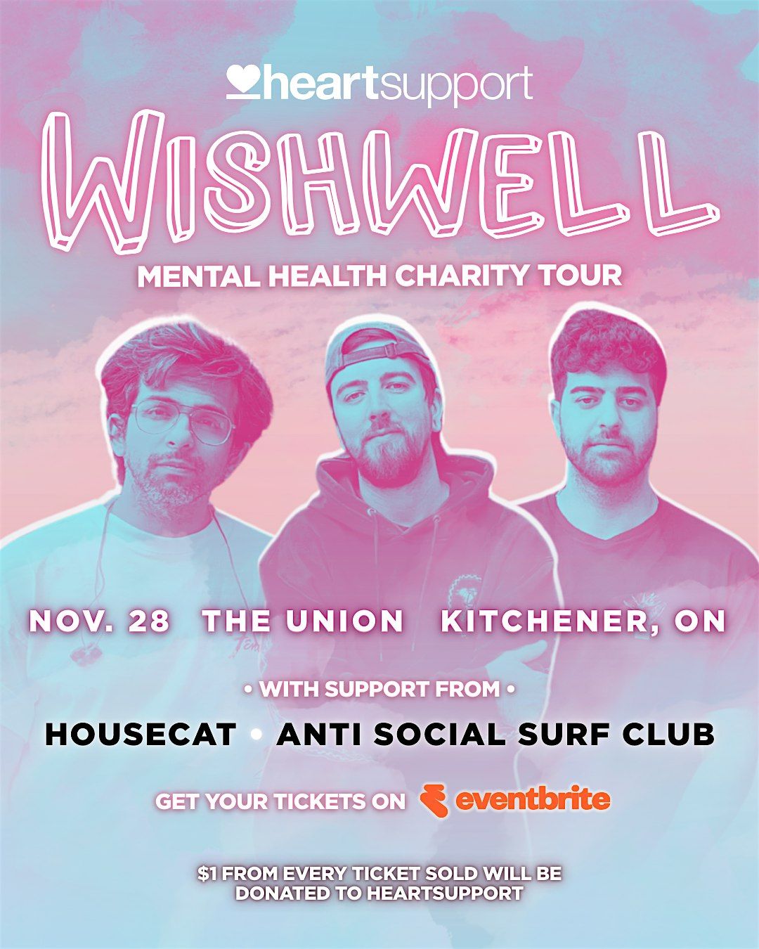 Wishwell, Housecat, Anti Social Surf Club - Mental Health Charity Show