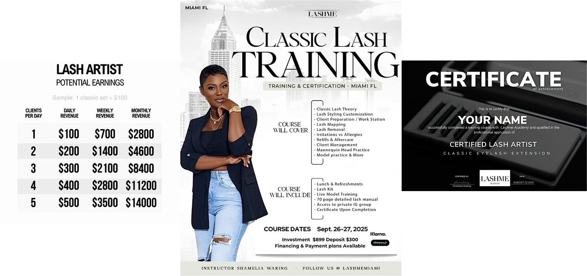 Miami, FL Beginner Lash Training