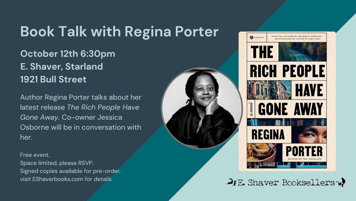 Book Talk with Regina Porter